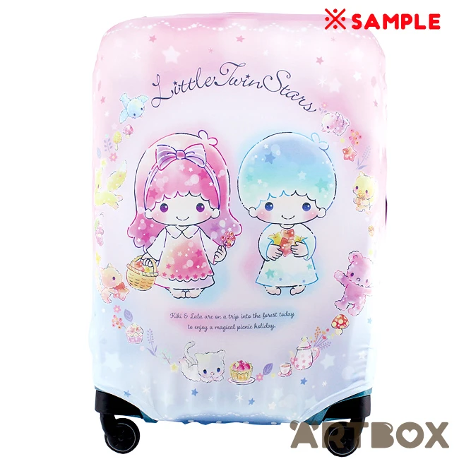 SANRIO Little Twin Stars Picnic Fabric Suitcase Cover Large 4 SANRIO Little Twin Stars Picnic Fabric Suitcase Cover Large - Image 4