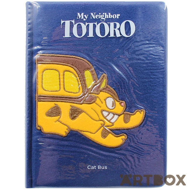 Catbus My Neighbour Totoro Plush Cover Lined A5 Notebook 1 Catbus My Neighbour Totoro Plush Cover Lined A5 Notebook