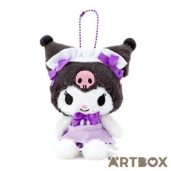 SANRIO Kuromi Diner Uniform Plush Mascot Keychain