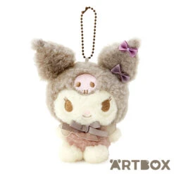 SANRIO Kuromi Honwari Dusky Colour Plush Mascot Keychain
