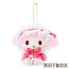 SANRIO My Melody Dot Ribbon Lolita Outfit Plush Mascot Keychain
