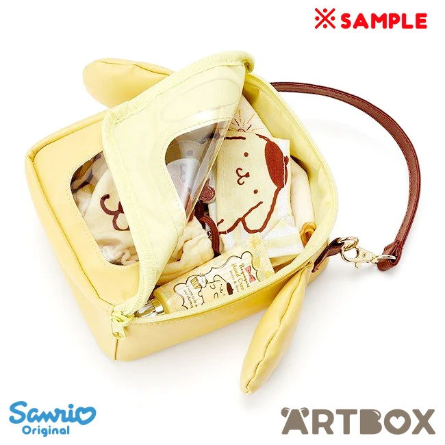 SANRIO PomPomPurin Coordinate Series Square Zipped Pouch 3 SANRIO PomPomPurin Coordinate Series Square Zipped Pouch - Image 3