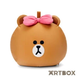 No Brand Choco Classic Design Bead Filled 2-Way Travel Cushion -Fashion Gift Shop 392127 BF CH 3 650