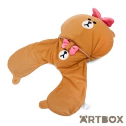 No Brand Choco Classic Design Bead Filled 2-Way Travel Cushion -Fashion Gift Shop 392127 BF CH 4 650