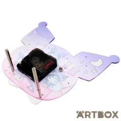 SANRIO Kuromi Night In Series Die Cut Acrylic Desk Clock -Fashion Gift Shop 468941 Clock KU Night 3 650
