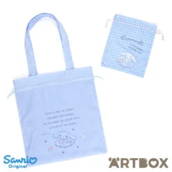SANRIO Cinnamoroll Large Drawstring Tote Bag And Pouch Set