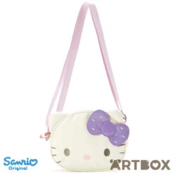 SANRIO Hello Kitty Embroidered Bow Face Design Mini Shoulder Bag