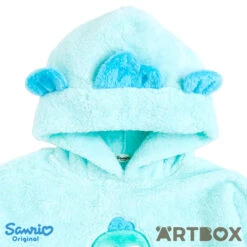 SANRIO Hangyodon Fluffy Fleece Roomwear Hoodie With Applique -Fashion Gift Shop 600016 Hoodie HG 2 650