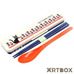 Kikis Delivery Service Jiji Modern Flower Cutlery Set In Case