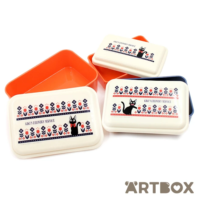 Kikis Delivery Service Jiji Modern Flower 3 Nesting Bento Boxes 2 Kikis Delivery Service Jiji Modern Flower 3 Nesting Bento Boxes - Image 2