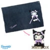 SANRIO Kuromi Mascot Style Fluffy Blanket With Applique