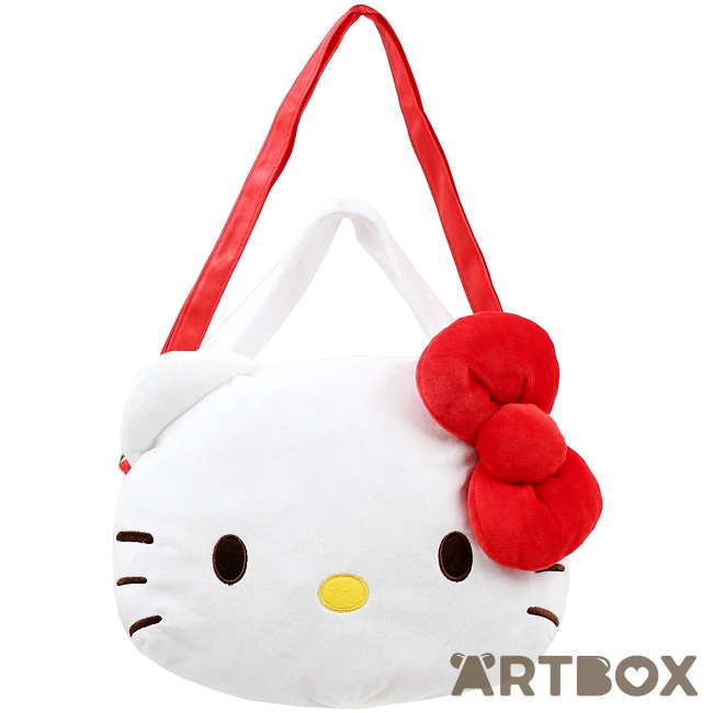 SANRIO Hello Kitty Face Design Plush Shoulder Hand Bag 1 SANRIO Hello Kitty Face Design Plush Shoulder Hand Bag