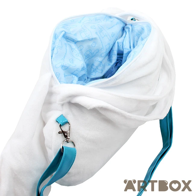 SANRIO Cinnamoroll Face Design Plush Shoulder Hand Bag 2 SANRIO Cinnamoroll Face Design Plush Shoulder Hand Bag - Image 2