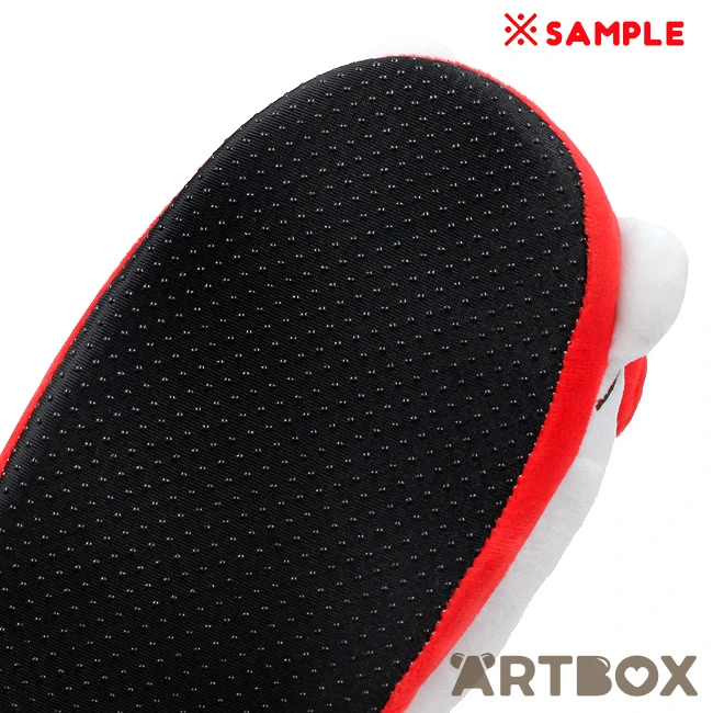 SANRIO Hello Kitty Classic 3D Face Design Soft Plush Slippers 3 SANRIO Hello Kitty Classic 3D Face Design Soft Plush Slippers - Image 3