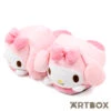 SANRIO My Melody Classic 3D Face Design Soft Plush Slippers