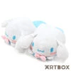 SANRIO Cinnamoroll Classic 3D Face Design Soft Plush Slippers