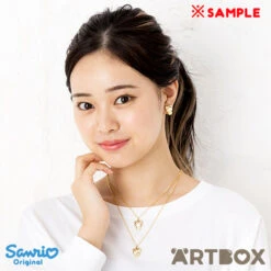 SANRIO Hello Kitty & Mimmy Bear Cape Gold Plated Two Strand Necklace 7 SANRIO Hello Kitty & Mimmy Bear Cape Gold Plated Two Strand Necklace -Fashion Gift Shop 638480 Necklace Cape KT 4 650
