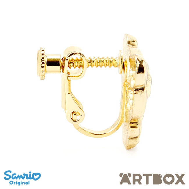 SANRIO Hello Kitty & Mimmy Bear Cape Gold Plated Non-Pierce Earrings 3 SANRIO Hello Kitty & Mimmy Bear Cape Gold Plated Non-Pierce Earrings - Image 3