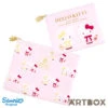 SANRIO Hello Kitty & Mimmy Bear Cape Set Of 2 Flat Zipped Pouches