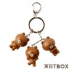 No Brand Brown Moods Multi Mascot Figure Charm Keyring