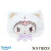 SANRIO Kuromi Fluffy Snow Die Cut Plush Zipped Pouch