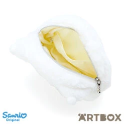 SANRIO Kuromi Fluffy Snow Die Cut Plush Zipped Pouch -Fashion Gift Shop 656275 Pouch Snow KU 2 650