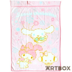 Sanrio Characters Winter Ribbon Series Large Fluffy Blanket