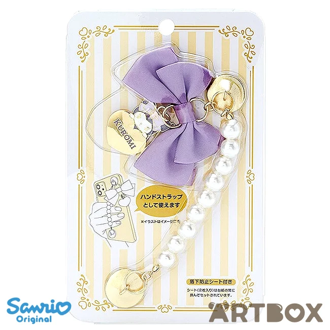 No Brand Kuromi Bijou Series Pearl Strand Smartphone Hand Strap 1 No Brand Kuromi Bijou Series Pearl Strand Smartphone Hand Strap