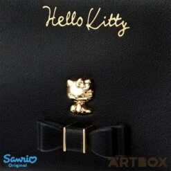 SANRIO Hello Kitty Black Bow Decoration Zipped Long Wallet -Fashion Gift Shop 674494 Wallet KT 3 650