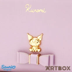 SANRIO Kuromi Purple Bow Decoration Zipped Long Wallet 5 SANRIO Kuromi Purple Bow Decoration Zipped Long Wallet -Fashion Gift Shop 674508 Wallet KU 3 650