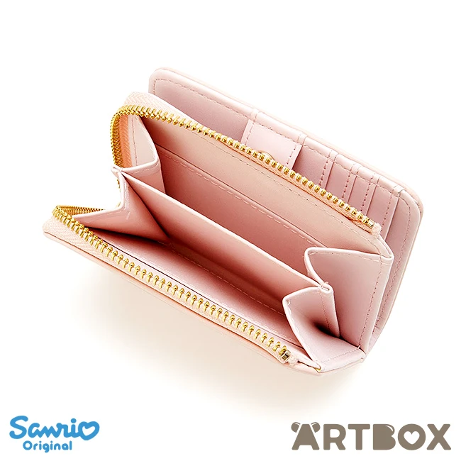 SANRIO My Melody Pink Bow Decoration Folding Small Wallet 2 SANRIO My Melody Pink Bow Decoration Folding Small Wallet - Image 2
