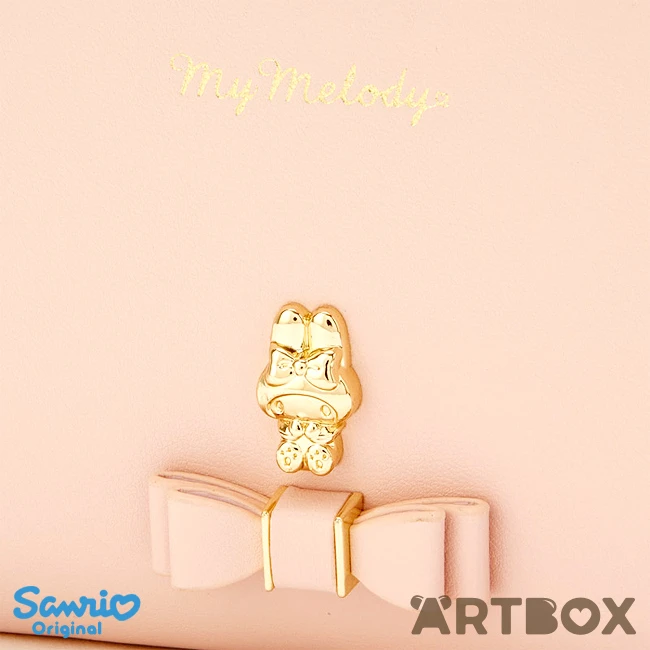 SANRIO My Melody Pink Bow Decoration Folding Small Wallet 4 SANRIO My Melody Pink Bow Decoration Folding Small Wallet - Image 4