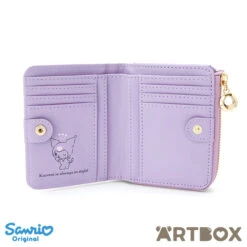 SANRIO Kuromi Purple Bow Decoration Folding Small Wallet -Fashion Gift Shop 674541 Wallet KU 3 650
