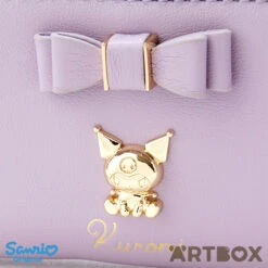 SANRIO Kuromi Purple Bow Decoration Zipped Coin Purse -Fashion Gift Shop 674575 Wallet KU 4 650