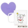 No Brand BT21 Baby RJ Sketch Glass Mug & Coaster Set