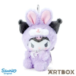 SANRIO Kuromi Fairy Rabbit Plush Mascot Keychain