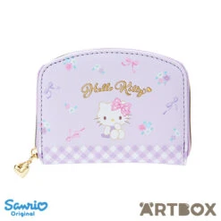 SANRIO Hello Kitty Golden Logo Detail Zipped Coin Purse