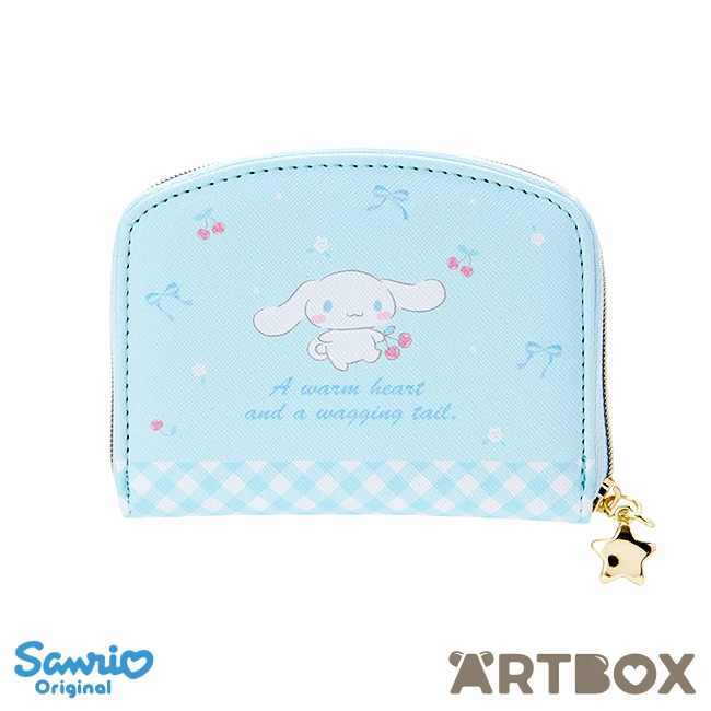 SANRIO Cinnamoroll Golden Logo Detail Zipped Coin Purse 2 SANRIO Cinnamoroll Golden Logo Detail Zipped Coin Purse - Image 2