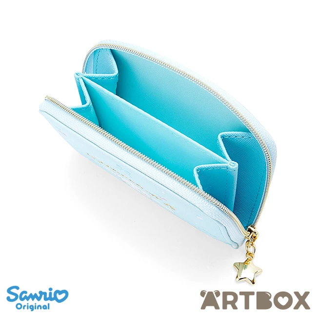 SANRIO Cinnamoroll Golden Logo Detail Zipped Coin Purse 3 SANRIO Cinnamoroll Golden Logo Detail Zipped Coin Purse - Image 3