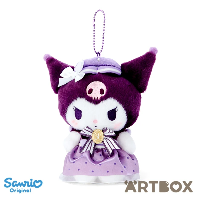 SANRIO Kuromi Tea Room Series Plush Mascot Keychain 1 SANRIO Kuromi Tea Room Series Plush Mascot Keychain