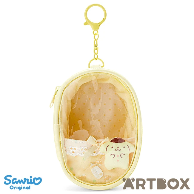 SANRIO PomPomPurin Cot Mini Zipped Carrier Pouch With Window 1 SANRIO PomPomPurin Cot Mini Zipped Carrier Pouch With Window