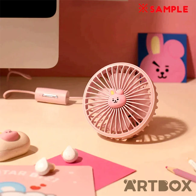 No Brand BT21 Baby Shooky Small USB Fan With Mood Light Feature 3 No Brand BT21 Baby Shooky Small USB Fan With Mood Light Feature - Image 3