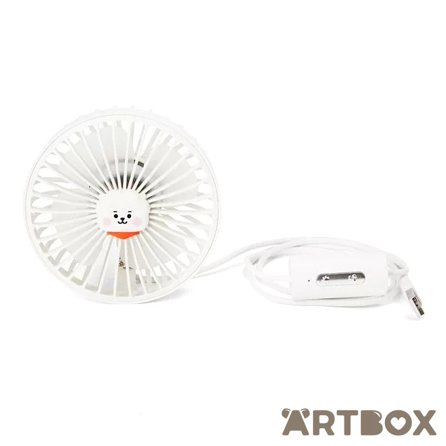 No Brand BT21 Baby RJ Small USB Fan With Mood Light Feature 1 No Brand BT21 Baby RJ Small USB Fan With Mood Light Feature