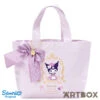 SANRIO Kuromi Tea Room Ribbon Charm Hand Bag