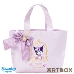 SANRIO Kuromi Tea Room Ribbon Charm Hand Bag