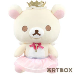 Korilakkuma Golden Crown Swan & Flower Large Plush