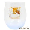 Rilakkuma And Friends Swan & Flower Rounded Glass Blue