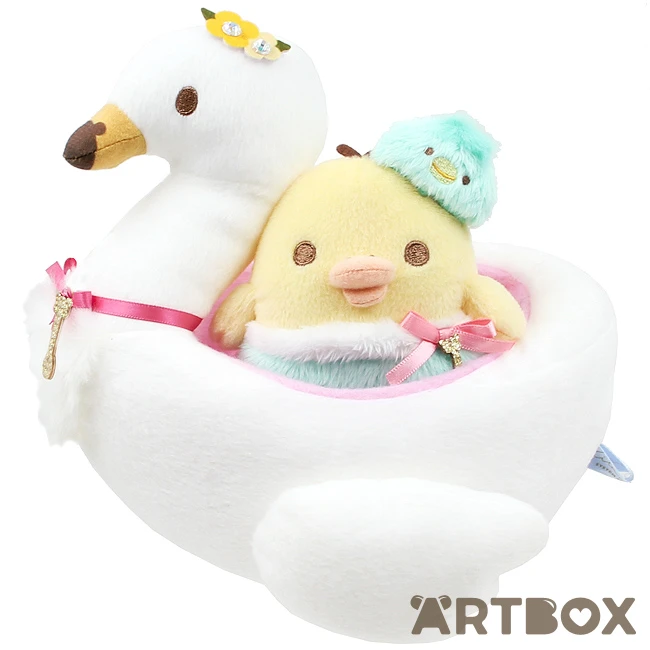 Kiiroitori Swan & Flower Small Plush Set 1 Kiiroitori Swan & Flower Small Plush Set