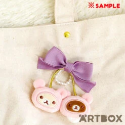 Korilakkuma & Chairoikoguma Jewel Cherry Mascot Brooch -Fashion Gift Shop AB10401 Brooch KRK KGM Cherries 3 650