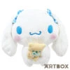 SANRIO Cinnamoroll Smiling Bear Hug Gingham Bow Medium Plush